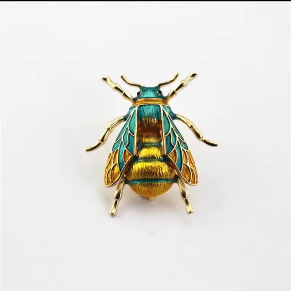2PCS Colorful Bumblebee Enamel Brooch Pin Set - Picture 4 of 13